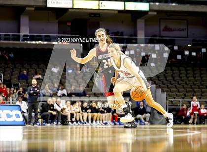 Thumbnail 3 in Holy Cross vs Dixie (2023 9th Region Girls Basketball Tournament) photogallery.