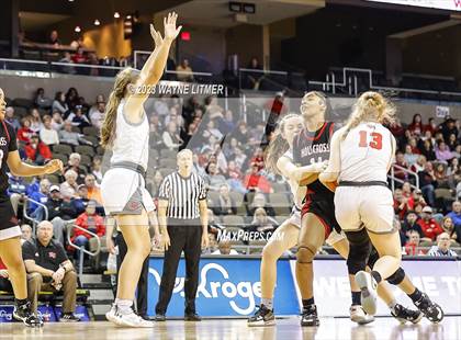 Thumbnail 3 in Holy Cross vs Dixie (2023 9th Region Girls Basketball Tournament) photogallery.