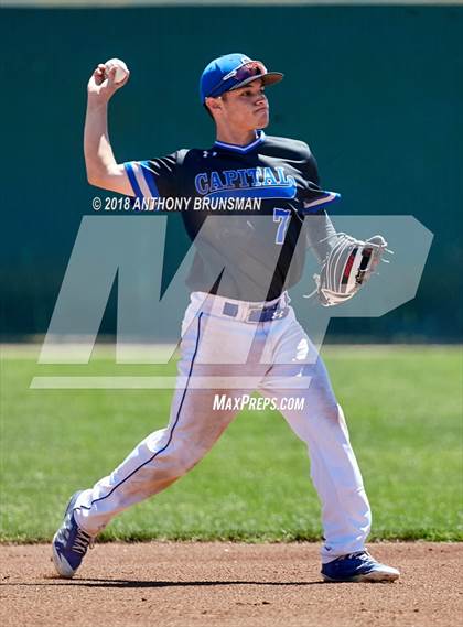 Thumbnail 3 in Capital Christian vs. El Dorado (CIF SJS D4 Final - Game 2) photogallery.