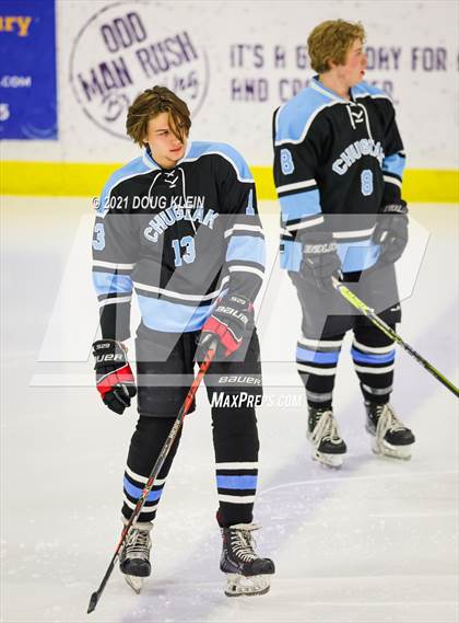 Thumbnail 1 in Eagle River vs Chugiak (Battle of the Bridge) photogallery.