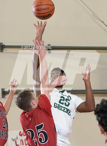 Thumbnail 2 in Stockton Christian vs. Leroy Greene Academy (Viking Classic) photogallery.