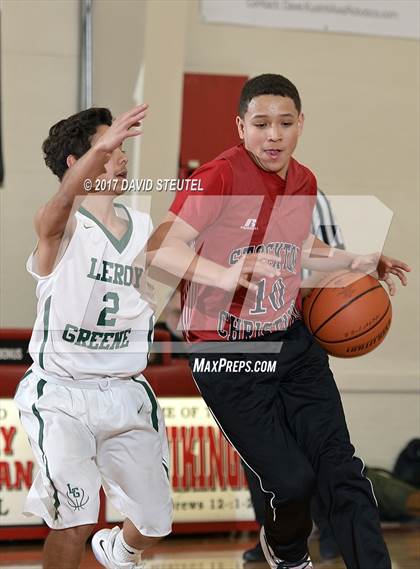 Thumbnail 2 in Stockton Christian vs. Leroy Greene Academy (Viking Classic) photogallery.