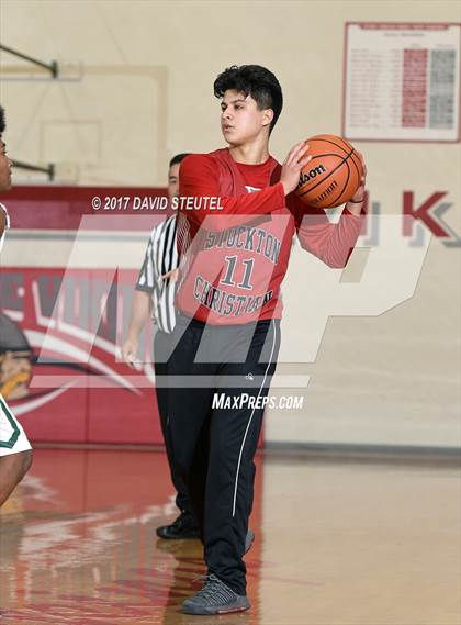Thumbnail 1 in Stockton Christian vs. Leroy Greene Academy (Viking Classic) photogallery.