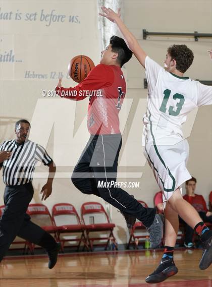 Thumbnail 1 in Stockton Christian vs. Leroy Greene Academy (Viking Classic) photogallery.