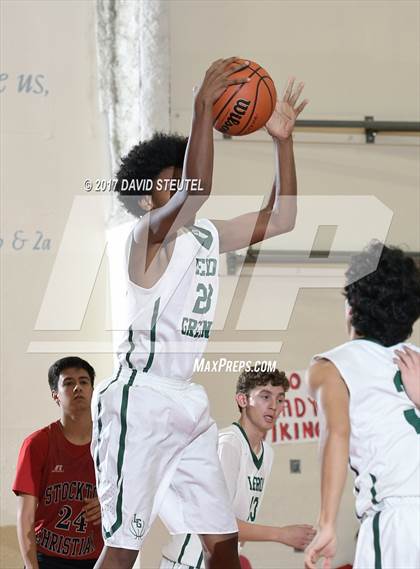 Thumbnail 2 in Stockton Christian vs. Leroy Greene Academy (Viking Classic) photogallery.