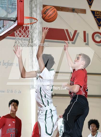 Thumbnail 2 in Stockton Christian vs. Leroy Greene Academy (Viking Classic) photogallery.