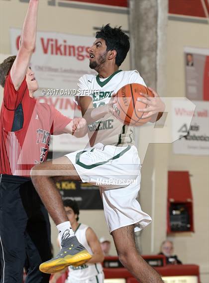 Thumbnail 3 in Stockton Christian vs. Leroy Greene Academy (Viking Classic) photogallery.