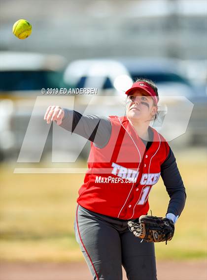 Thumbnail 2 in Fernley vs. Truckee (Yerington Tournament) photogallery.
