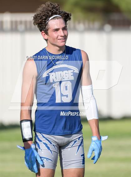 Thumbnail 3 in Yuma Catholic vs  Ironwood Ridge (Cactus Duel Out West 7-on-7 Tournament) photogallery.