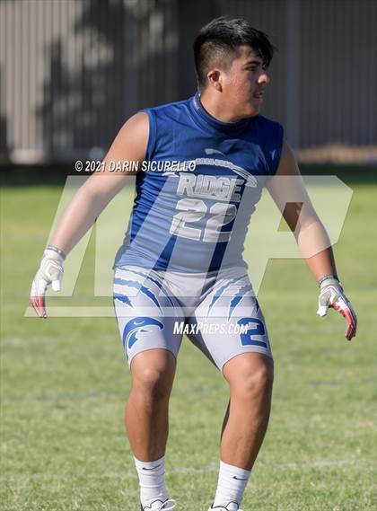 Thumbnail 3 in Yuma Catholic vs  Ironwood Ridge (Cactus Duel Out West 7-on-7 Tournament) photogallery.