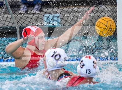 Thumbnail 2 in Rosary Academy vs. Polytechnic (CIF SS DIV 5 Championship) photogallery.