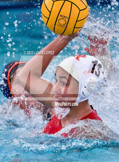 Thumbnail 1 in Rosary Academy vs. Polytechnic (CIF SS DIV 5 Championship) photogallery.