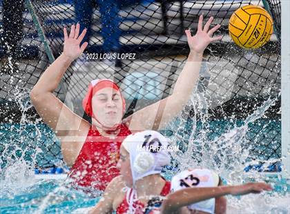 Thumbnail 3 in Rosary Academy vs. Polytechnic (CIF SS DIV 5 Championship) photogallery.