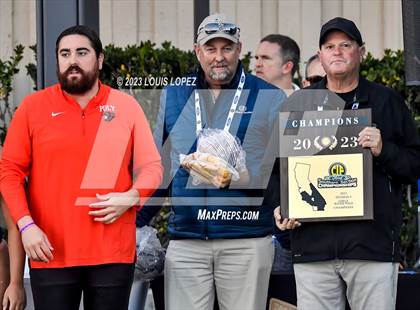 Thumbnail 3 in Rosary Academy vs. Polytechnic (CIF SS DIV 5 Championship) photogallery.