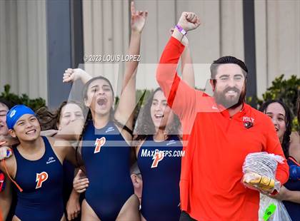 Thumbnail 3 in Rosary Academy vs. Polytechnic (CIF SS DIV 5 Championship) photogallery.