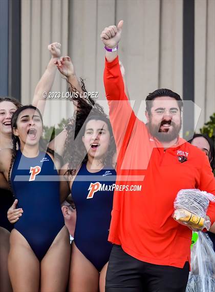 Thumbnail 2 in Rosary Academy vs. Polytechnic (CIF SS DIV 5 Championship) photogallery.