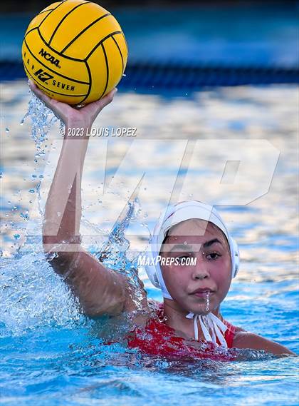 Thumbnail 3 in Rosary Academy vs. Polytechnic (CIF SS DIV 5 Championship) photogallery.