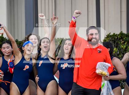 Thumbnail 1 in Rosary Academy vs. Polytechnic (CIF SS DIV 5 Championship) photogallery.