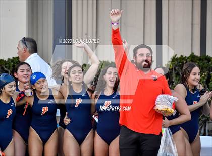 Thumbnail 3 in Rosary Academy vs. Polytechnic (CIF SS DIV 5 Championship) photogallery.