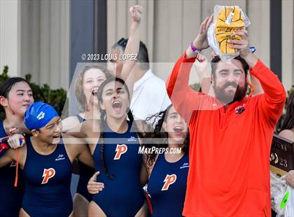 Thumbnail 1 in Rosary Academy vs. Polytechnic (CIF SS DIV 5 Championship) photogallery.