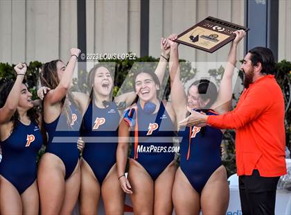 Thumbnail 1 in Rosary Academy vs. Polytechnic (CIF SS DIV 5 Championship) photogallery.