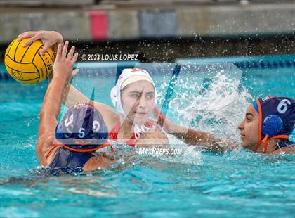 Thumbnail 2 in Rosary Academy vs. Polytechnic (CIF SS DIV 5 Championship) photogallery.