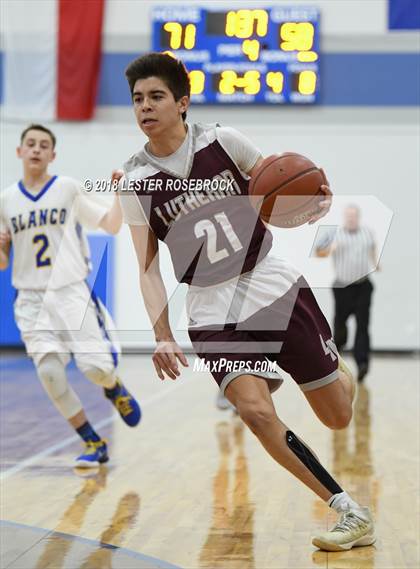 Thumbnail 3 in Blanco vs Lutheran (Ro-Hawk BB Tournament) photogallery.