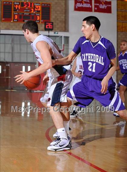 Thumbnail 1 in Cathedral vs. Yale-Canada (MaxPreps Holiday Classic) photogallery.
