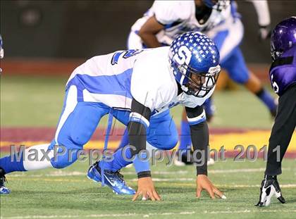 Thumbnail 1 in Lincoln vs. Seagoville (4A Division 2 Region 2 Bi-District) photogallery.