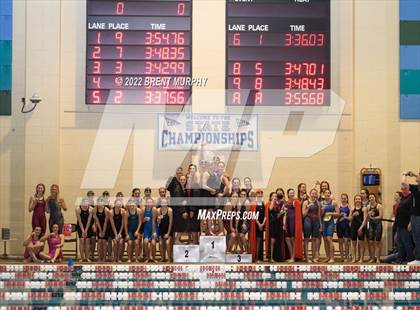 Thumbnail 2 in CHSAA 3A Girls Swim - State Championship photogallery.