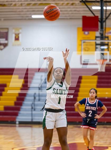 Thumbnail 2 in Justice vs St. Stephen's & St. Agnes (Cougar Holiday Classic) photogallery.