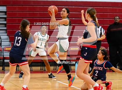 Thumbnail 2 in Justice vs St. Stephen's & St. Agnes (Cougar Holiday Classic) photogallery.