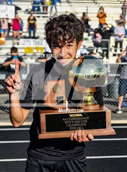 Thumbnail 1 in Salpointe Catholic vs. Walden Grove (AIA 4A Final Trophy Ceremony) photogallery.