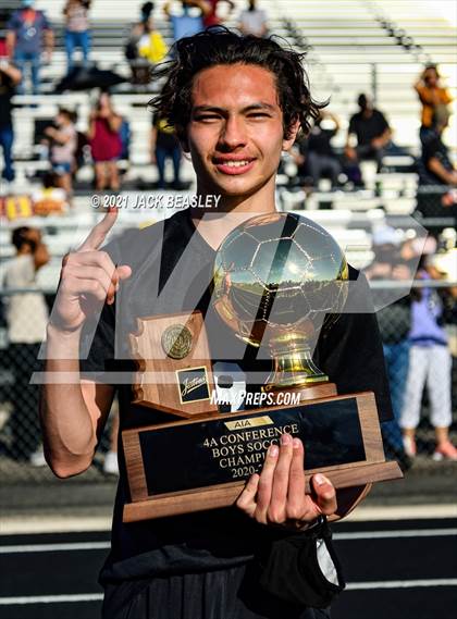 Thumbnail 2 in Salpointe Catholic vs. Walden Grove (AIA 4A Final Trophy Ceremony) photogallery.