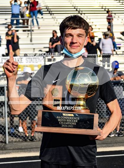 Thumbnail 3 in Salpointe Catholic vs. Walden Grove (AIA 4A Final Trophy Ceremony) photogallery.