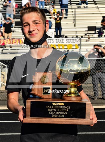 Thumbnail 2 in Salpointe Catholic vs. Walden Grove (AIA 4A Final Trophy Ceremony) photogallery.