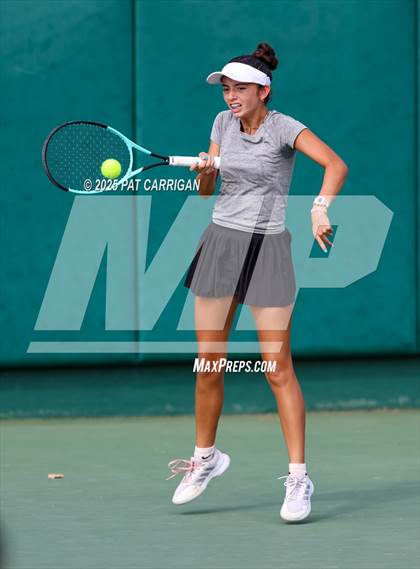Thumbnail 3 in Centennial vs Flour Bluff Flour (UIL 5A Tennis Final) photogallery.