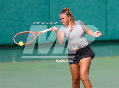 Thumbnail 1 in Centennial vs Flour Bluff Flour (UIL 5A Tennis Final) photogallery.
