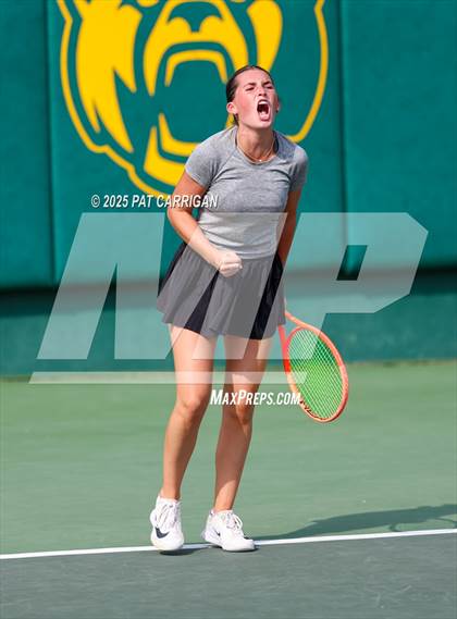 Thumbnail 1 in Centennial vs Flour Bluff Flour (UIL 5A Tennis Final) photogallery.