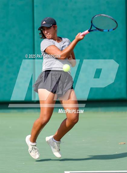 Thumbnail 1 in Centennial vs Flour Bluff Flour (UIL 5A Tennis Final) photogallery.