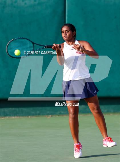 Thumbnail 2 in Centennial vs Flour Bluff Flour (UIL 5A Tennis Final) photogallery.