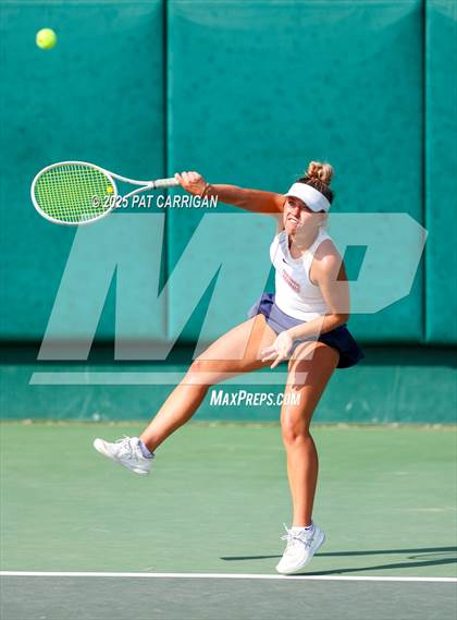 Thumbnail 3 in Centennial vs Flour Bluff Flour (UIL 5A Tennis Final) photogallery.