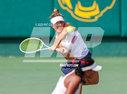 Thumbnail 2 in Centennial vs Flour Bluff Flour (UIL 5A Tennis Final) photogallery.