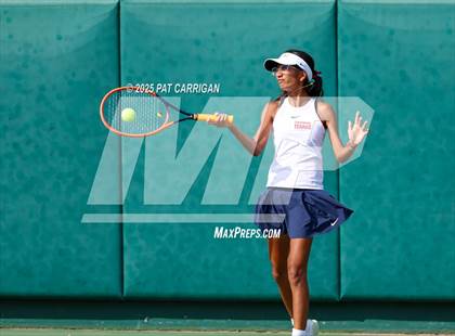 Thumbnail 2 in Centennial vs Flour Bluff Flour (UIL 5A Tennis Final) photogallery.