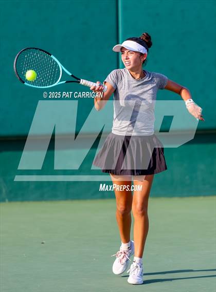 Thumbnail 3 in Centennial vs Flour Bluff Flour (UIL 5A Tennis Final) photogallery.