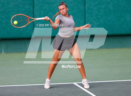 Thumbnail 2 in Centennial vs Flour Bluff Flour (UIL 5A Tennis Final) photogallery.