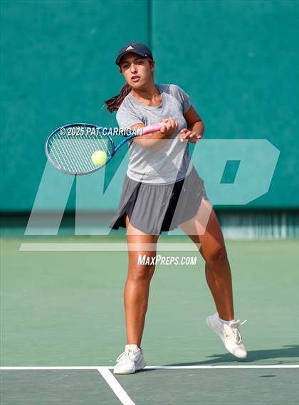 Thumbnail 2 in Centennial vs Flour Bluff Flour (UIL 5A Tennis Final) photogallery.