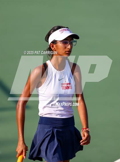 Thumbnail 2 in Centennial vs Flour Bluff Flour (UIL 5A Tennis Final) photogallery.