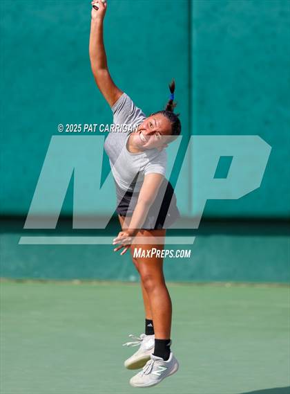 Thumbnail 3 in Centennial vs Flour Bluff Flour (UIL 5A Tennis Final) photogallery.