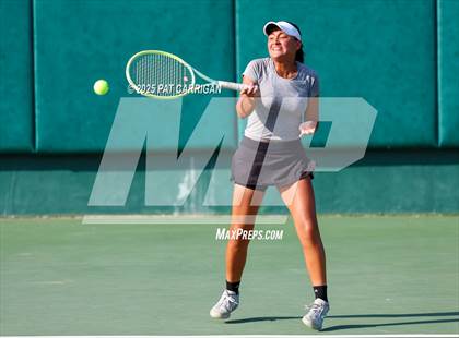 Thumbnail 1 in Centennial vs Flour Bluff Flour (UIL 5A Tennis Final) photogallery.